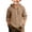 Coffee, variant on Blekii Children's Button up Long Sleeve Plain Cotton Linen Hooded Shirt Beige 110