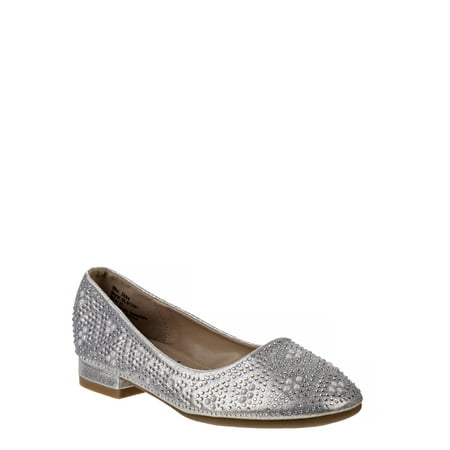 NANETTE Nanette Lepore Dressy Rhinestone Strap Ballet Flats (Little Girls & Big Girls)