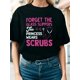 thumbnail image 2 of Funny Nurse Art For Women Girls RN Week Medical Caregiver T-Shirt For Spring & Summer, Women's Clothing cotton Tee For Adult, Men, Women, Teen, Teenager, Adolescent, Youth., 2 of 8