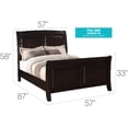 thumbnail image 2 of Glory Furniture Ashford Full Panel Bed in Cappuccino, 2 of 2