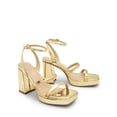 thumbnail image 3 of Sandalia DREAM PAIRS Plataforma Tacones Dorados Tacón Grueso 10 cm, 3 of 5