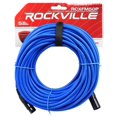 thumbnail image 3 of 2 Rockville 50' Female to Male REAN XLR Mic Cable 100% Copper (Red and Blue), 3 of 5