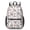Cow and Strawberry White Pattern, variant on Cow Print Pattern 17" Waterproof Oxford School Backpacks for Teens, S-Shape Padded Straps, for School, Travel, Hiking, Camping