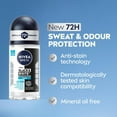 thumbnail image 4 of NIVEA MEN Black & White Invisible Roll-On 72-Hr Antiperspirant Deodorant, Fresh, 50mL, 4 of 6