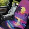 thumbnail image 4 of XYZCANDO Vibrant Beach Scene Machine Washable Car Seat Towel Cover for Outdoor Sport Swimming Hiking, Sweatproof Durable Car Seat Towel Covers, 4 of 11
