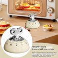 thumbnail image 3 of Mechanical Kitchen Timer with Loud Alarm 1-59 Minute Magnetic Countdown Cooking Egg Timer No Battery Needed Classic Home Gadget, 3 of 4