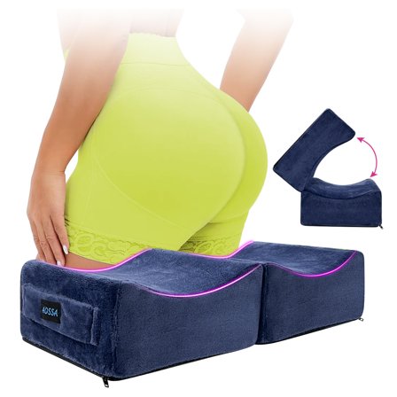 AOSSA BBL Pillow Brazilian Butt Lift Pillow after Surgery Seat Cushion Butt Pillow for Sitting Driving Post Recovery Booty Pillows Chair Buttlift Buttocks Foam