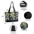 thumbnail image 2 of FORMRS Canvas Laptop Tote Bag for Women with 15.6" Computer Compartments Shoulder Handbag, Green Floral, 2 of 7