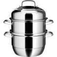 thumbnail image 1 of VENTION Steamer Pot 30 cm, Food Steamer 3 Tier, Steam Pot Stainless Steel, 1 of 5