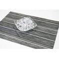 thumbnail image 4 of Dainty Home Multistripes Woven Textilene Reversible Rectangle Set of 6 Placemats in Silver, 4 of 4