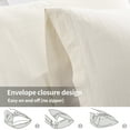 thumbnail image 4 of NEXHOME PRO 100% Organic Cotton Body Pillowcase, Envelope Closure, Soft Durable Pillow Cases for Bed 1PC (20x54 inch, Cream), 4 of 6