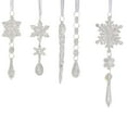 thumbnail image 2 of IMossad Christmas Snowflake Ice Bar Ornaments, Hanging Crystal Icicle Pendants for Christmas Tree Decoration, Lightweight Shatterproof Holiday Decor, 2 of 7