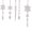 White, variant on 5pcs Christmas Snowflake Icicle Ornament with Drop Winter Acrylic Color Crystal Icecycles Hanging Decoration for Xmas Tree Home Window Decor