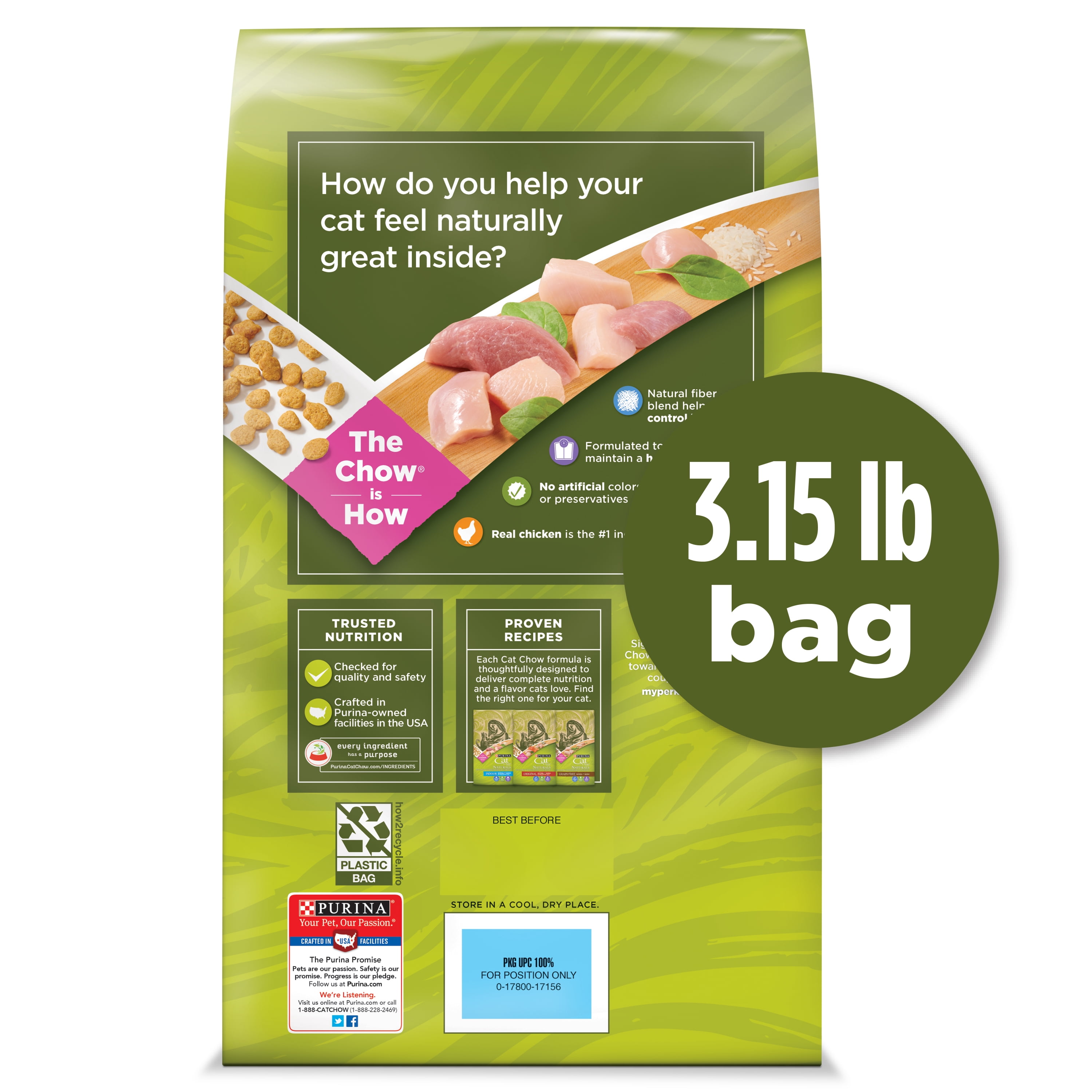 Purina Cat Chow Hairball Healthy Weight Indoor Natural Dry Cat Food Naturals Indoor 3 15 Lb Bag Walmart Com Walmart Com