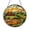 Acrylic 3.5 Inch, variant on Rural Farmhouse Stained Glass Suncatcher Window Decor, Grazing Sheep and Red Barn Glass Panel Art, Countryside Landscape Window Decoration, Rustic Farm Sun Catcher Ornament for Living Room