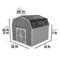 thumbnail image 5 of Handy Home Products Hudson 12 ft. x 12 ft. Wood Storage Shed, 5 of 7
