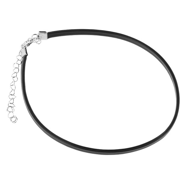 10 collares negros para mujer: collar ajustable de cuero sintético, joyería gótica, regalo, gargantilla de moda, decoración para el cuello.