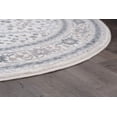 thumbnail image 5 of Madison Traditional 8' Round Cream and Gray Polypropylene Indoor Area Rug, 5 of 8