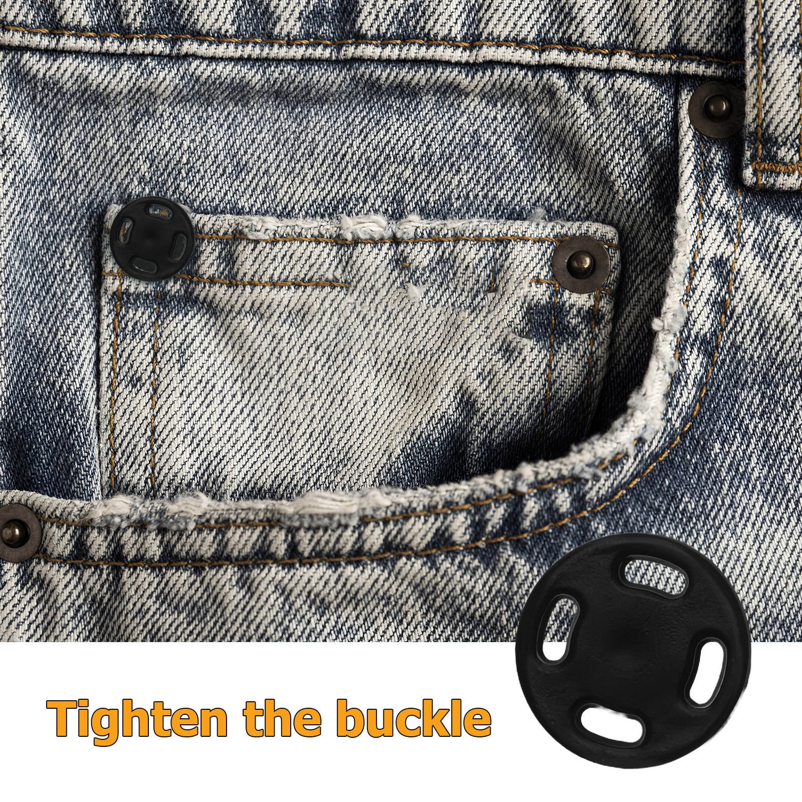 CTIRCHIU 1000-Pack Black Invisible Nylon Sew-On Buttons, Anti-Exposure Fasteners for Clothing and Garments