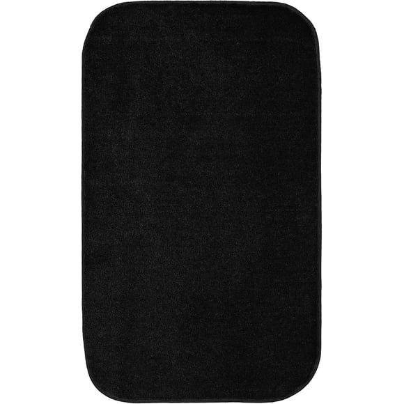 Garland Rug Tapis de Bain Lavable Gramercy – Doux, Moelleux, Absorbant, Séchage Rapide, Durable, 24 Po x 40 Po, Noir