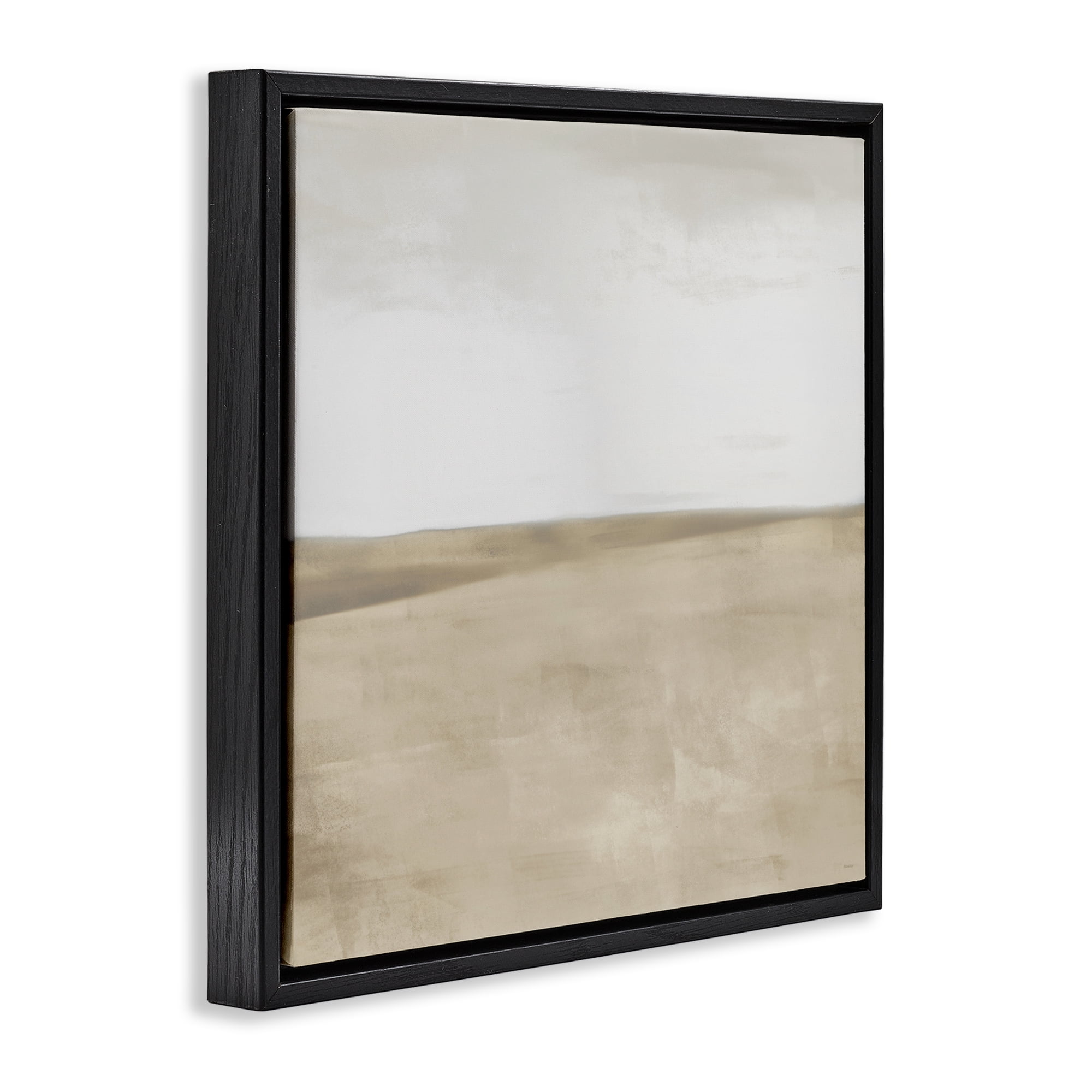 Stupell Industries Muted Smooth Hills Black Framed Floater Canvas Wall Art, design by Dan Meneely