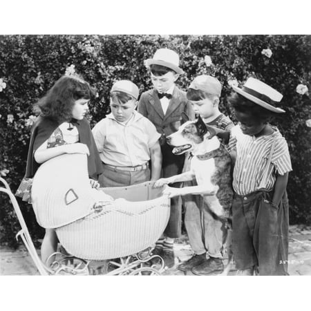 Film still of Our Gang with a pushchair Photo