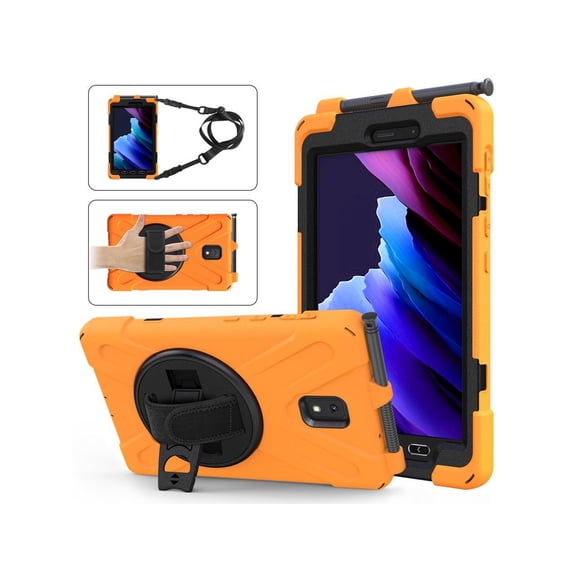 Case for Samsung Galaxy Tab Active 3 8.0 inch 2020 Model SM-T570 SM-T575 SM-T577 Shockproof Cover with Pencil Holder, Kickstand, Handle & Shoulder Strap