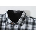 thumbnail image 3 of SSLR Flannel Shirt for Men Long Sleeve Button Down Shirt Plaid Casual Jacket, 3 of 8