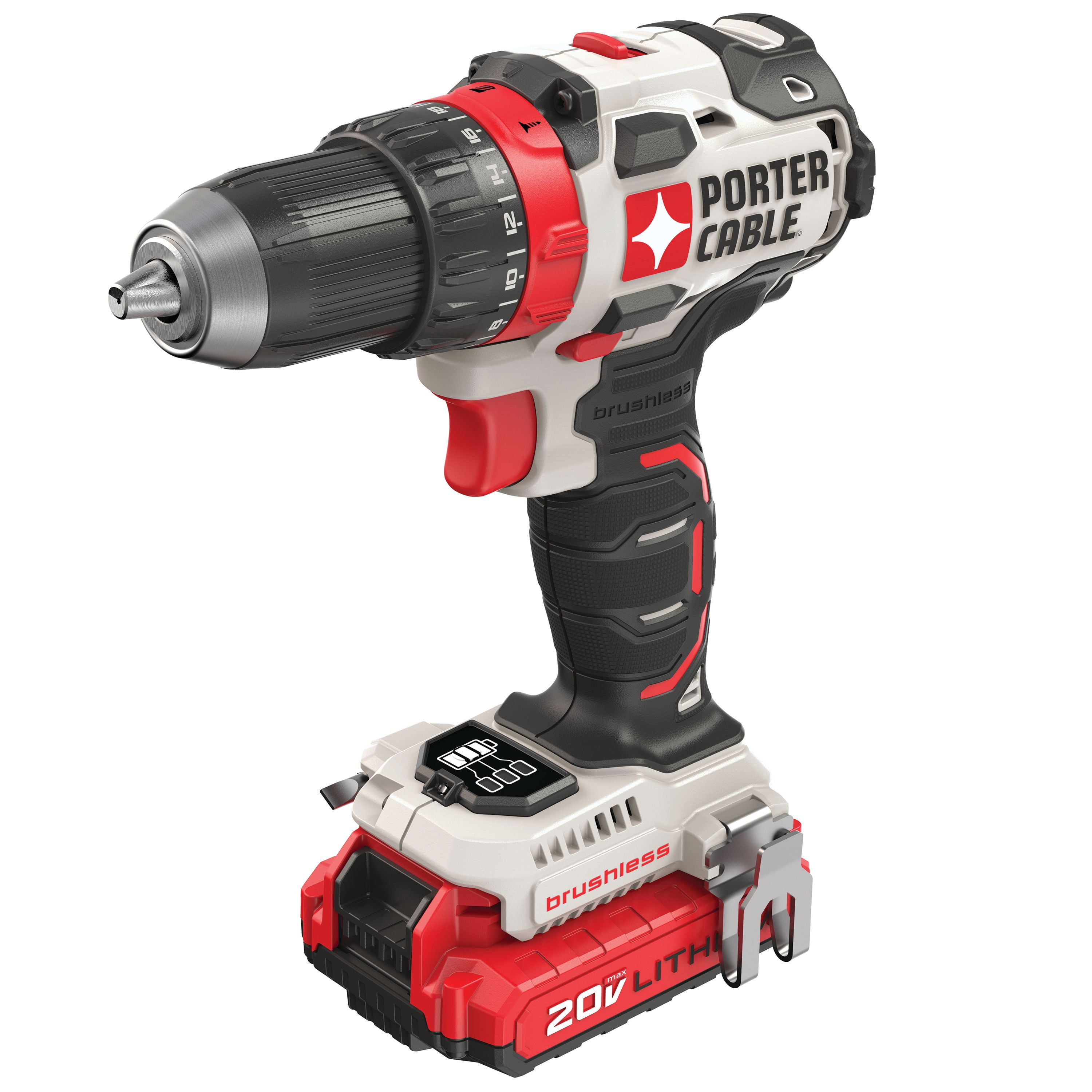 COMOWARE Brushless Drill, 20V Cordless Drill with 1/2” Keyless Chuck, Power  Drill, Max 530 In-lbs Torque, x 2.0Ah Li-ion Batteries, 1-H F 電動工具 