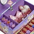 thumbnail image 4 of Ballerina Boîte à Bijoux Musicale pour Enfants, Compartiment de Rangement, 7.5L x 4.3W x 4.3H, 4 of 6