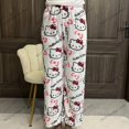 thumbnail image 1 of Sanrio-pantalones de pijama de Hello Kitty para mujer, pantalón de tela suave de dibujos animados, cálido, a la moda, para el hogar, Kawaii, regalos de vacaciones, 1 of 4