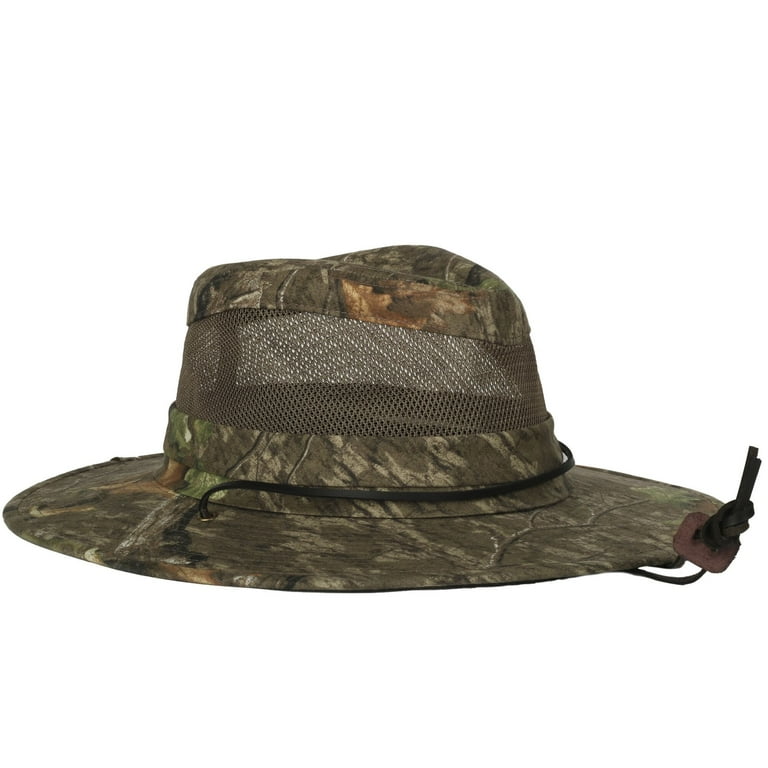 Mossy Oak Safari Hat - Breathable Mesh Inserts - Walmart.com