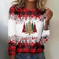 thumbnail image 1 of Birdeem Mode Femmes Décontracté Manches Longues Imprimé Col Rond T-Shirt Ample Blouse Tops, 1 of 1