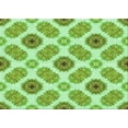 thumbnail image 1 of Ahgly Company Indoor Rectangle Patterned Pastel Green Area Rugs, 2' x 5', 1 of 6
