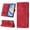 Red, variant on for Samsung Galaxy A25 5G Crossbody Wallet Case with Card Holder, Flip Folio Book Style Leather Shockproof Protective Phone Cover with Shoulder Strap/Lanyard for Samsung Galaxy A25 5G, Brown