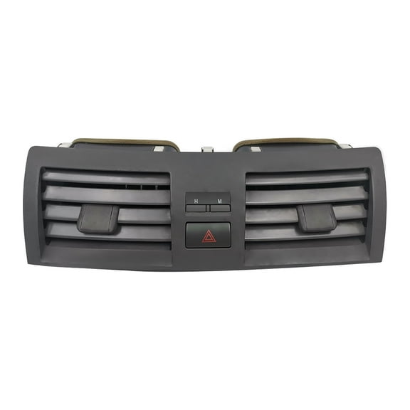 Center Console Dash A/C Air Vent Car Vent Panel Grille For Toyota Camry 2007-2011, Air Conditioner Duct With Emergency Switch Clock Button, Adjustable Air Volume-black
