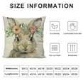 thumbnail image 6 of COMIO  Easter Pillow Covers  Farmhouse Welcome Easter Egg Rabbit Decorative Pillow Cases Holiday Throw Cushion Cover for Home Sofa Office Car Decor&nbsp;2pc, 6 of 6