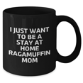thumbnail image 2 of Funny Ragamuffin Cat Mom Gifts from Dad to Stay at Home Ragamuffin Cat Lovers on Father's Day - Black Coffee Mug, 2 of 4