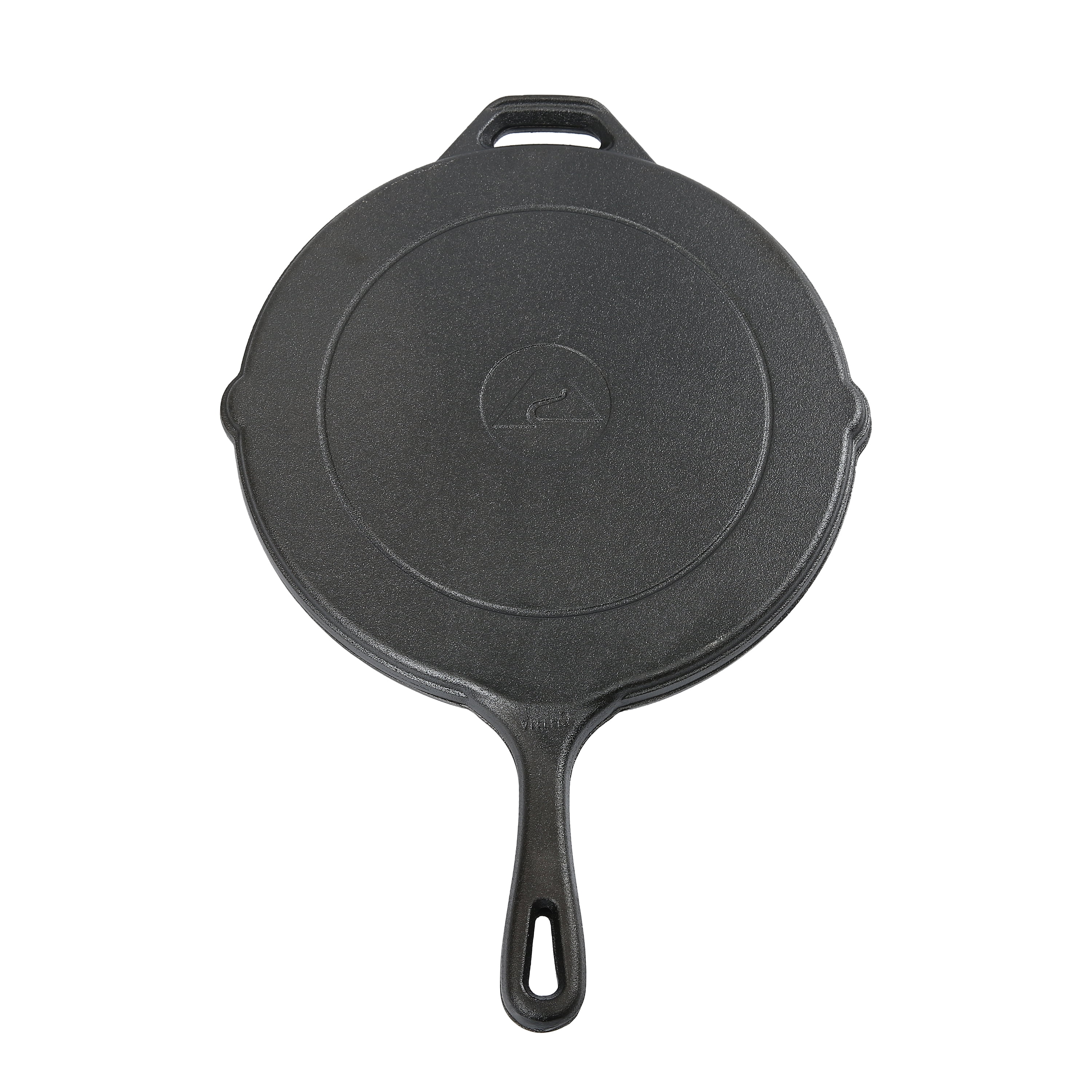 Ozark Trail 12 Lightweight Cast Iron Skillet with Collapsible Silicone Handle, Size: 12 inch