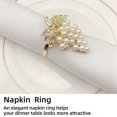thumbnail image 5 of Grapes Napkin Rings Set of 6, with Imitation Diamond and Inlay, 5 of 5