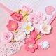 thumbnail image 3 of 12pcs Refrigerator Magnet Pink Flower Resin Decorative Whiteboard Mag, 3 of 5
