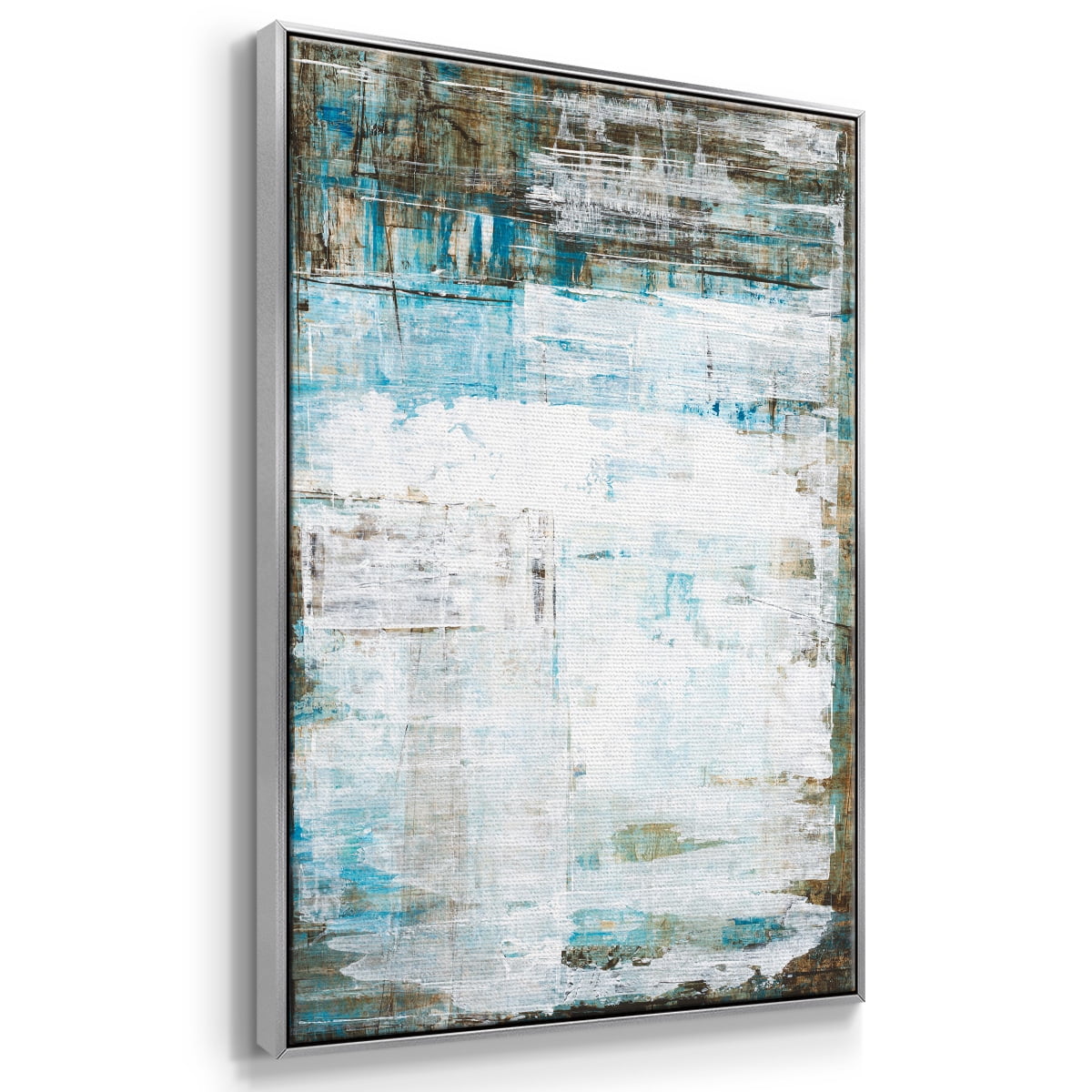 Beach Glass Framed Premium Gallery Wrapped Canvas - Ready to Hang