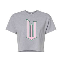 Wicked - A Story Of Two Halves - Juniors Cropped Graphic T-Shirt