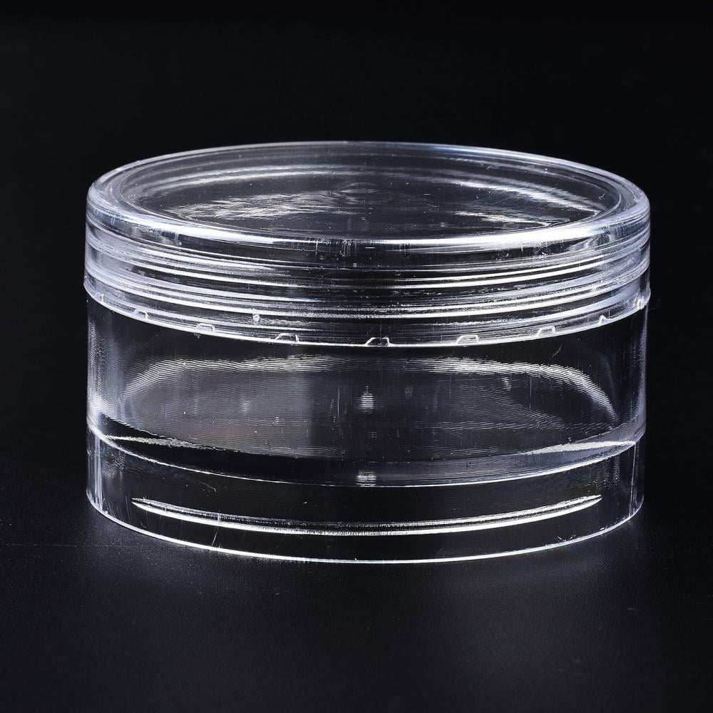 Polystyrene Bead Storage Containers with 5 Compartments Organizer boxes for Jewelry Beads Small Accessories Column Clear 6x12.2cm compartment: 5.4x2cm