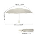 thumbnail image 2 of Unique Bargains Automatic Collapsible Windproof Folding Umbrella Beige, 2 of 5