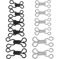 Pungan Eyes Closure Hooks 120pcs Metal Sewing Hooks for Clothes DIY,0.67"X0.39"X0.04"