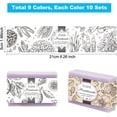 thumbnail image 3 of 1 set 90pcs Natural Plant Wrapper 90pcs Sleeves Covers Vertical Tags Band Label No-Adhesive Paper Tape Crafts Wrapper for Handmade Soap Lotion Bars Bath Gift Wrapping 21x5cm/8.5x1.9 inch, 3 of 7