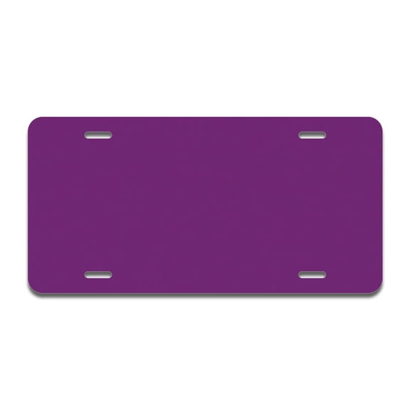 Solid Purple Aluminum License Plate| License Plate 12" X 6" Fits Any Car, Truck, SUV, RV, or Trailer | Made in The USA
