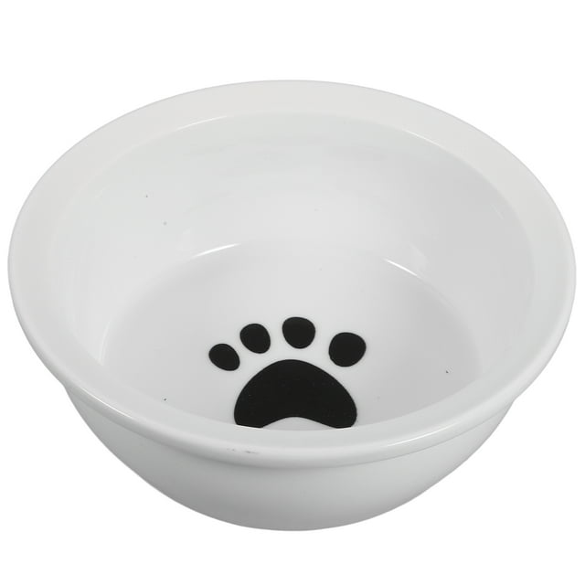 Shisuyan Ceramic Food Bowl For Dog Cat Food Container Paw Pattern Dog Feeding Bowl Pet Supply