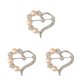 thumbnail image 3 of Broche de seguridad Qarigey cristal strass rosa 3piezas, 3 of 6